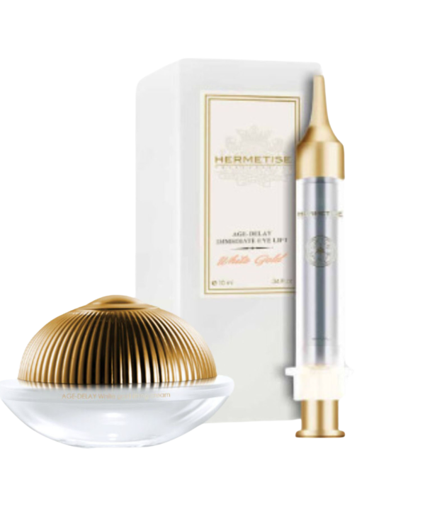 Hermetise Anti-Aging White Gold Immediate Lifting Cream and Serum Set