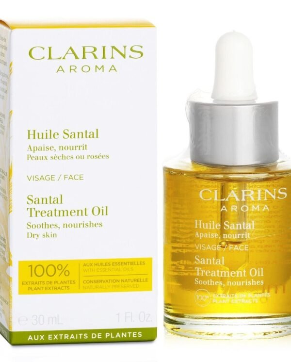 Clarins Santal Soothing Face Treatment Oil for Dry Skin