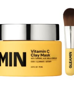 Gleamin Vitamin C Clay Mask with Brush