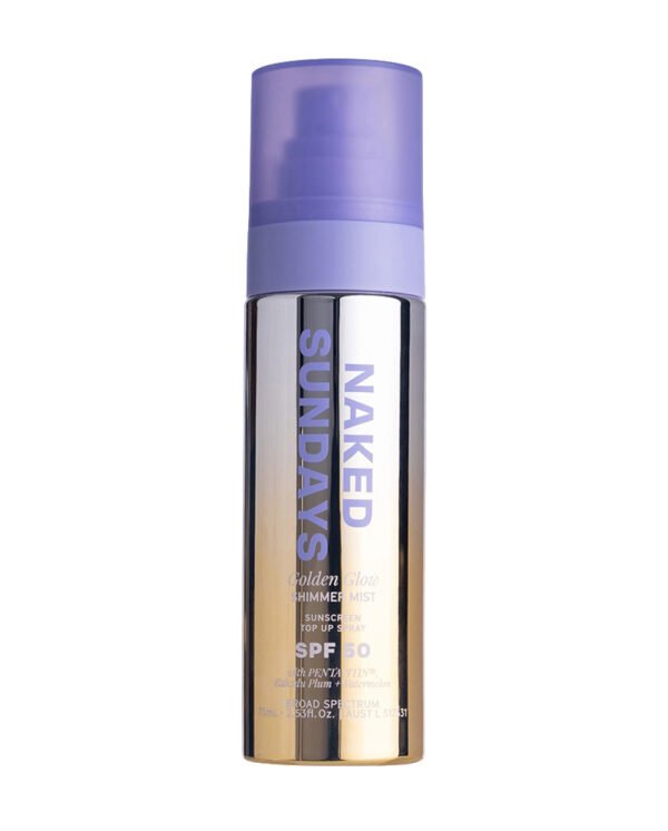 Naked Sundays Golden Glow Shimmer Mist Setting Spray SPF 50