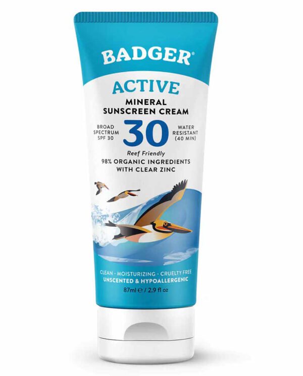 Badger Active Mineral Sunscreen Cream SPF 30 Badger Active Mineral Sunscreen Cream SPF 30