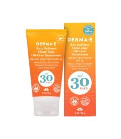 Derma E Sun Defense Clear Zinc Oil Free Sunscreen SPF 30