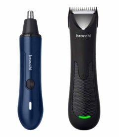 Brocchi Portable Precision Trimmer and Nasal Hair Remover Set