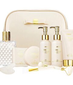 Lovery Vanilla Scented Beauty Body Care Cosmetic Bag Set