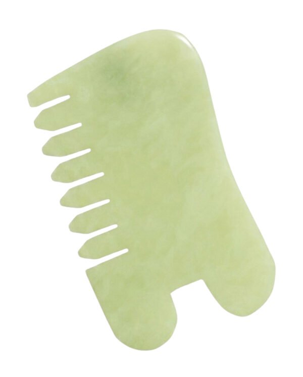 Earth Harbor Island Jade Gemstone Gua Sha and Massaging Comb