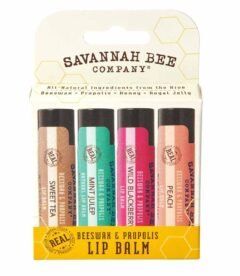 Savannah Bee Company Beeswax and Propolis Lip Balm Collection