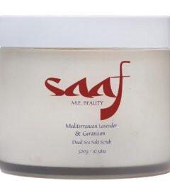 Saaf Body Mediterranean Lavender & Geranium Dead Sea Salt Scrub