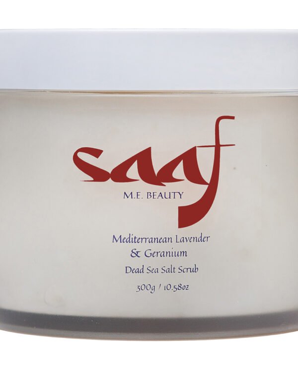 Saaf Body Mediterranean Lavender & Geranium Dead Sea Salt Scrub