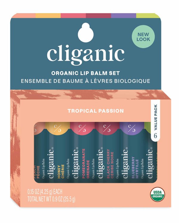 Cliganic Organic Lip Balm Set Tropical Passion Cliganic Organic Lip Balm Set Tropical Passion