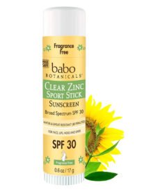 Babo Botanicals Clear Zinc Mineral Sunscreen Sport Stick SPF 30