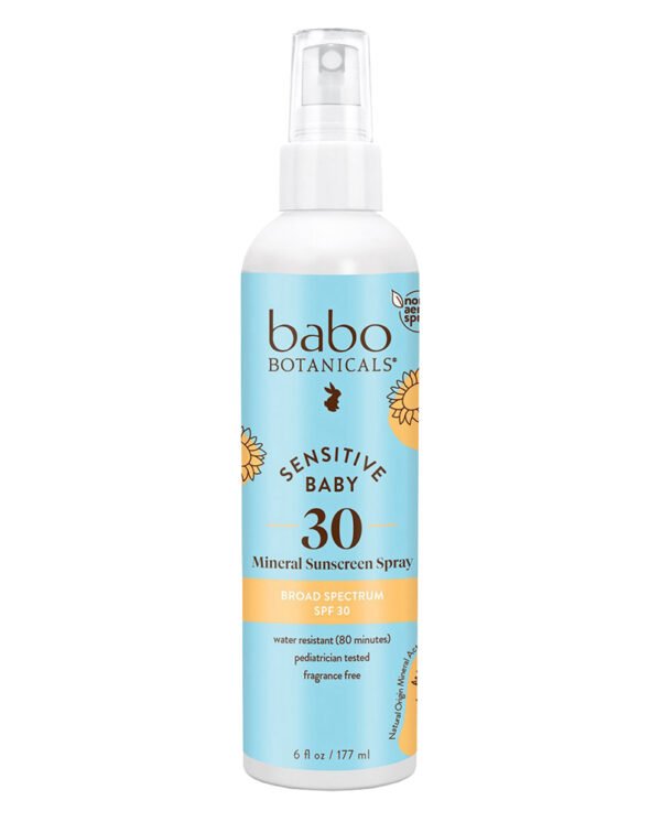 Babo Botanicals Sensitive Baby Mineral Sunscreen Spray SPF 30 Babo Botanicals Sensitive Baby Mineral Sunscreen Spray SPF 30