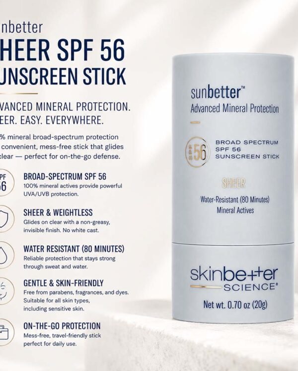 Skinbetter Science Sunbetter Sheer SPF 56 Sunscreen Stick Skinbetter Science Sunbetter Sheer SPF 56 Sunscreen Stick