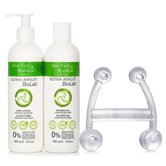 Alyssa Ashley Biolab Aloe Vera and Bamboo Body Lotion Plus Shower Gel Plus Massager Alyssa Ashley Biolab Aloe Vera and Bamboo Body Lotion Plus Shower Gel Plus Massager