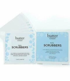 Butter London Nail Scrubbers 2-in-1 Lacquer Remover Wipes 10 Pack